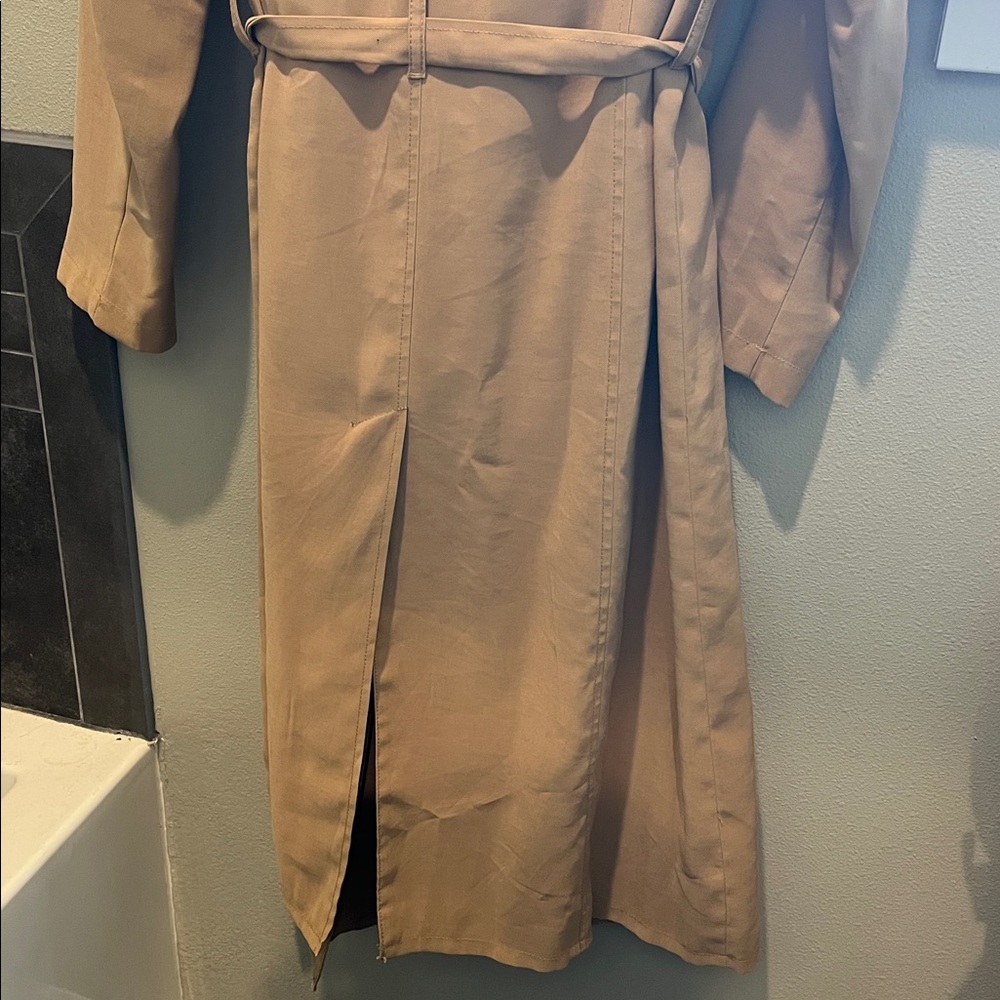 Banana Republic Factory Petite Long Soft Trench Coat - Picture 5 of 5